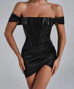 Bellabarnett CLOTHING Nadia Off Shoulder Mini Dress