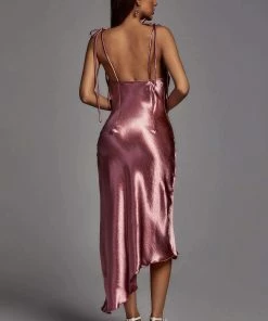 Bellabarnett Nakota Asymmetric Dress - Pink CLOTHING