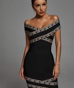 Bellabarnett Orianna Off Shoulder Cocktail Dress CLOTHING