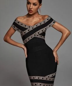 Bellabarnett Orianna Off Shoulder Cocktail Dress CLOTHING