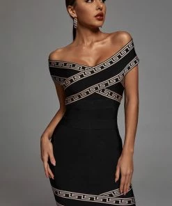 Bellabarnett Orianna Off Shoulder Cocktail Dress CLOTHING