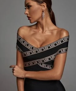 Bellabarnett Orianna Off Shoulder Cocktail Dress CLOTHING