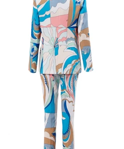 Bellabarnett Palez Blazer Set - Blue CLOTHING