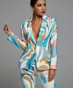Bellabarnett Palez Blazer Set - Blue CLOTHING