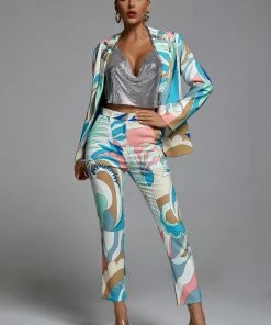 Bellabarnett Palez Blazer Set - Blue CLOTHING