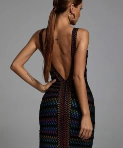 Bellabarnett Rainbow Bandage Dress CLOTHING