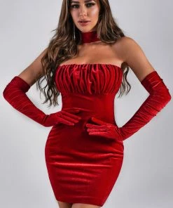 Bellabarnett CLOTHING Safiyah Velvet Mini Dress