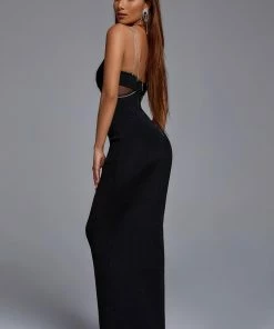 Bellabarnett Sagia Diamond Maxi Bandage Dress