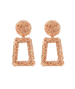 Bellabarnett CLOTHING Textured Door Knocker Earrings