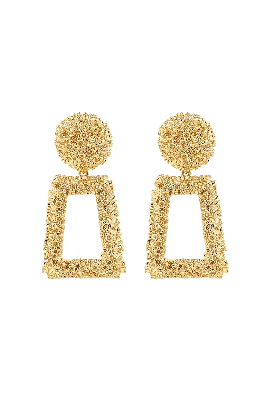 Bellabarnett CLOTHING Textured Door Knocker Earrings