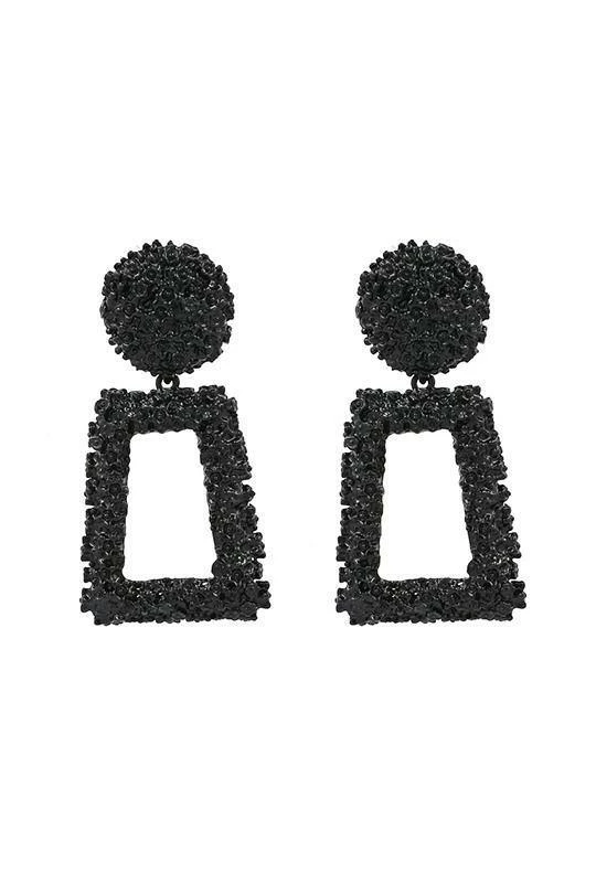 Bellabarnett CLOTHING Textured Door Knocker Earrings