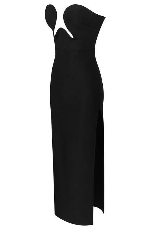 Bellabarnett Theodora Black Maxi Bandage Dress CLOTHING