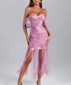 Bellabarnett Tori Corset Mesh Lace Dress