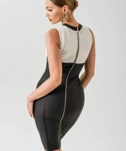 Bellabarnett Vioky Bandage Blazer Dress Set CLOTHING