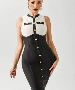 Bellabarnett Vioky Bandage Blazer Dress Set CLOTHING