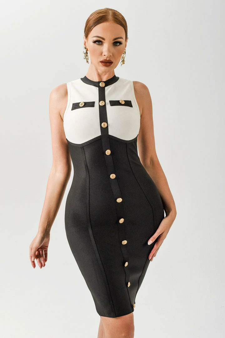 Bellabarnett Vioky Bandage Blazer Dress Set CLOTHING