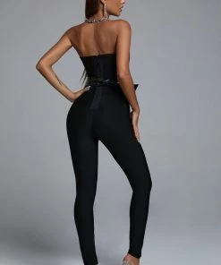 Bellabarnett CLOTHING Zafa Belt Bandage Jumpsuit