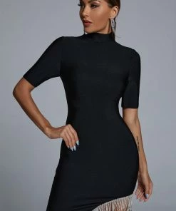 Bellabarnett Zaful Rhinestone Mini Bandage Dress