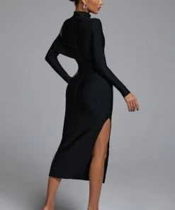 Bellabarnett Zalca Cutout Maxi Bandage Dress CLOTHING