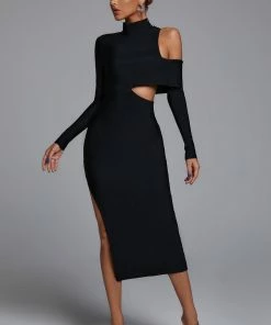 Bellabarnett Zalca Cutout Maxi Bandage Dress CLOTHING