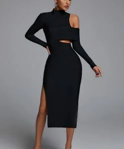 Bellabarnett Zalca Cutout Maxi Bandage Dress CLOTHING