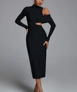 Bellabarnett Zalca Cutout Maxi Bandage Dress CLOTHING