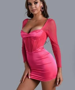 Bellabarnett CLOTHING Lizzie Satin Mini Dress