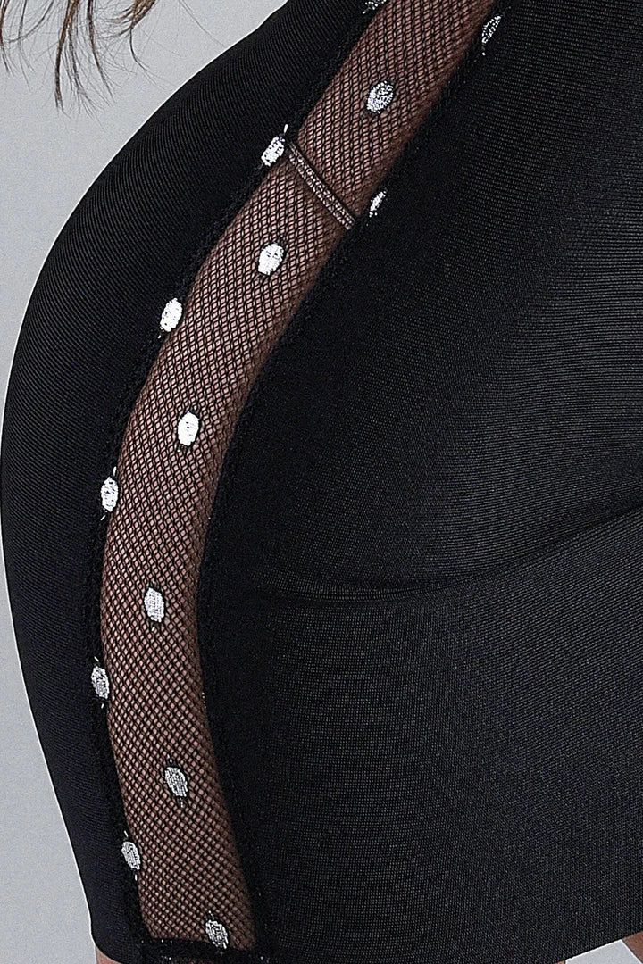 Bellabarnett CLOTHING Adah Mesh Mini Bandage Dress