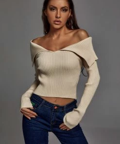 Bellabarnett Blythia Lapel Sweater CLOTHING