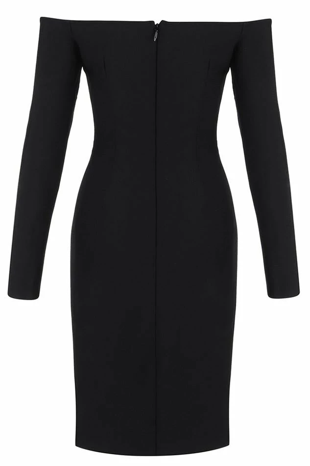 Bellabarnett Hannah Black Mini Cocktail Dress CLOTHING