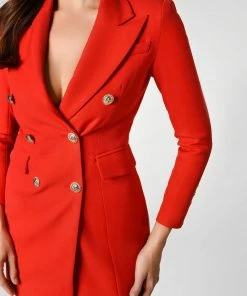 Bellabarnett CLOTHING Alize Blazer - Red