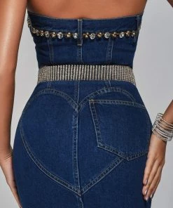 Bellabarnett Flavia Diamonate Mesh Belt - Gold CLOTHING