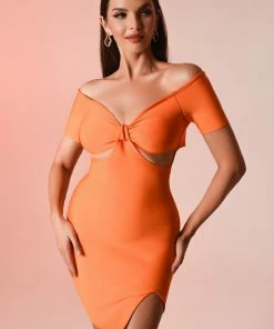 Bellabarnett Heer Cutout Mini Bandage Dress CLOTHING