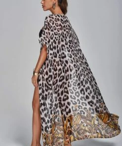 Bellabarnett Aoife Leopard Beach Cover CLOTHING