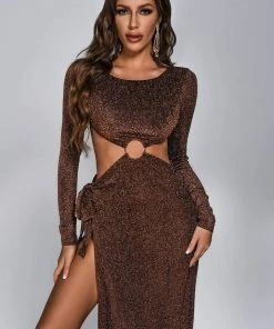 Bellabarnett Suzanne Cutout Slit Midi Dress