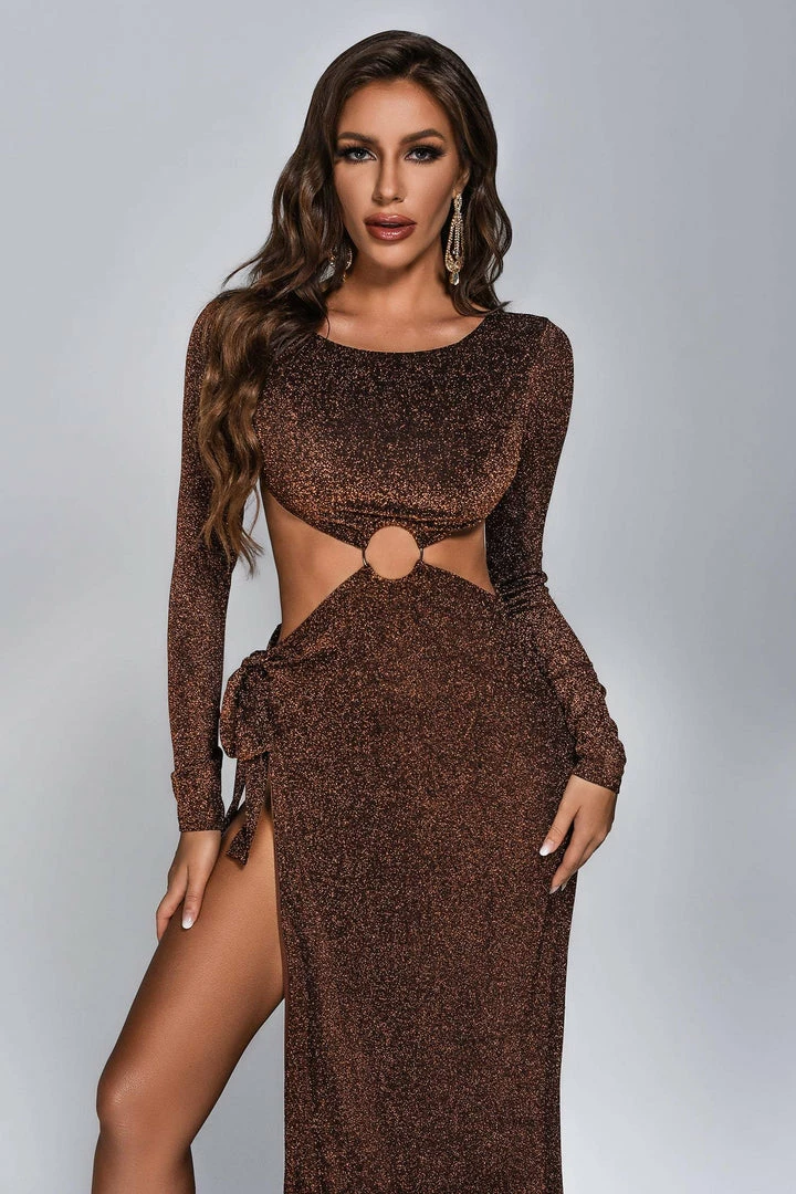 Bellabarnett Suzanne Cutout Slit Midi Dress