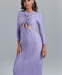 Bellabarnett Suki Long Sleeve Cutout Knit Dress