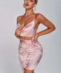 Tracking CLOTHING Alessia Satin Mini Dress