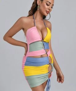 Tracking CLOTHING Tori Halter Mini Dress