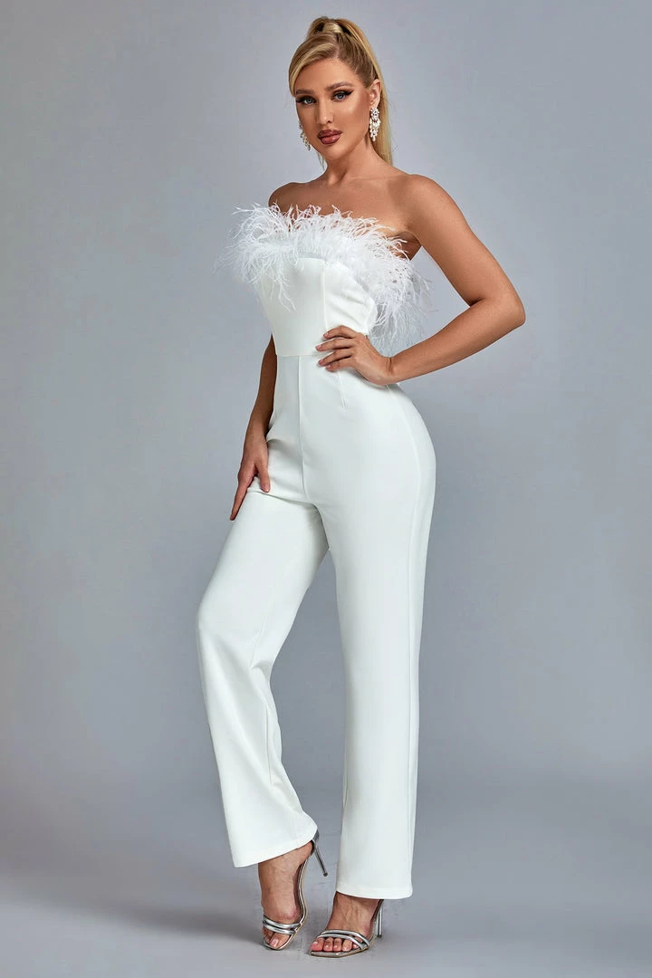Bellabarnett Jill Feather Jumpsuit