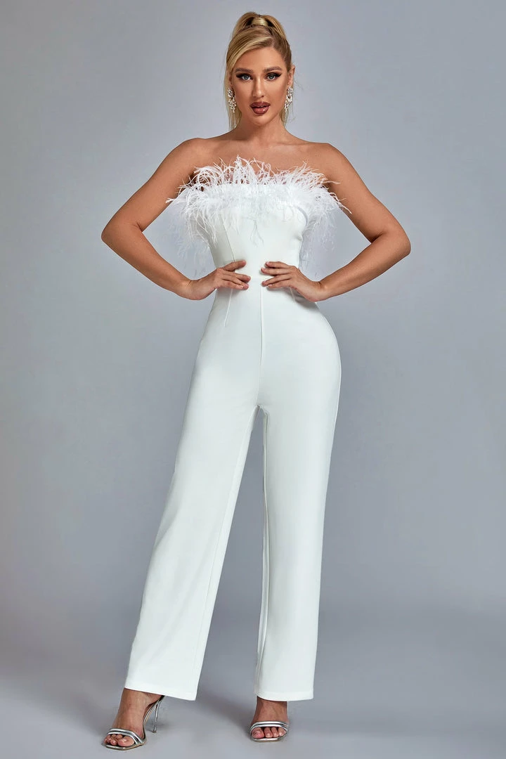Bellabarnett Jill Feather Jumpsuit