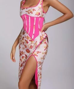 Bellabarnett CLOTHING Brook Jacquard Midi Dress