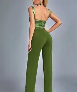 Bellabarnett Bace Satin Jumpsuit CLOTHING