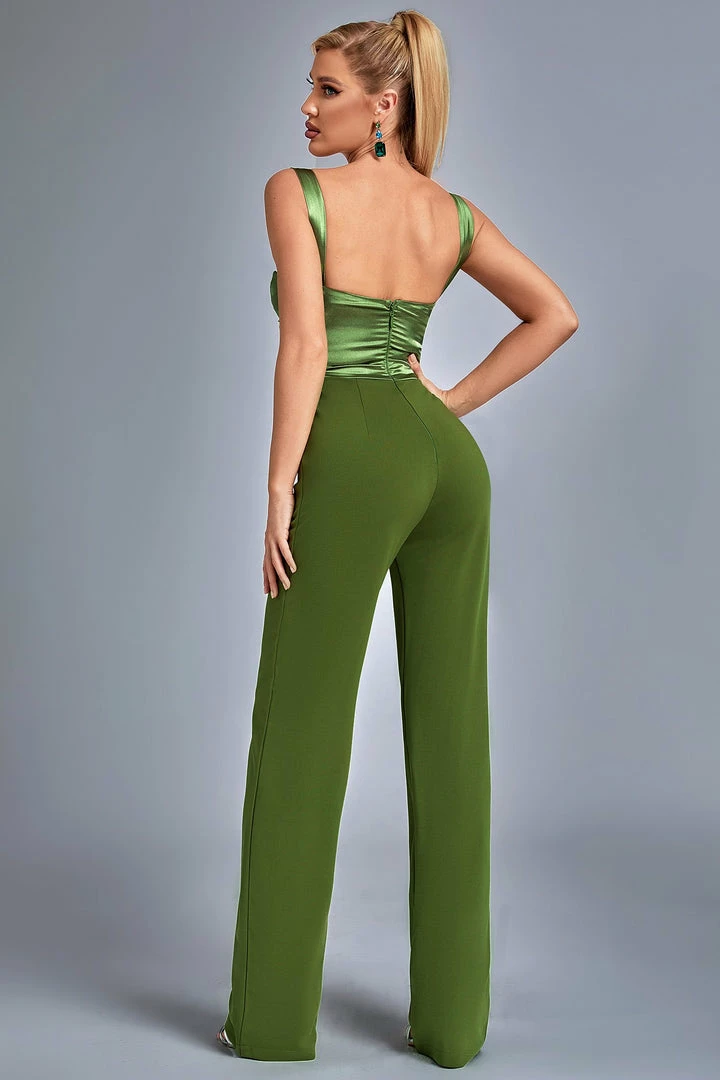 Bellabarnett Bace Satin Jumpsuit CLOTHING