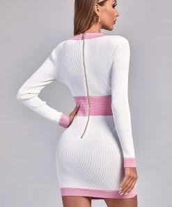 Bellabarnett CLOTHING Ratia Mini Knit Dress - White