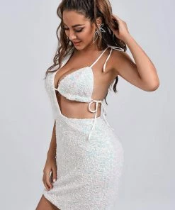 Tracking Josie Sequin Mini Dress CLOTHING