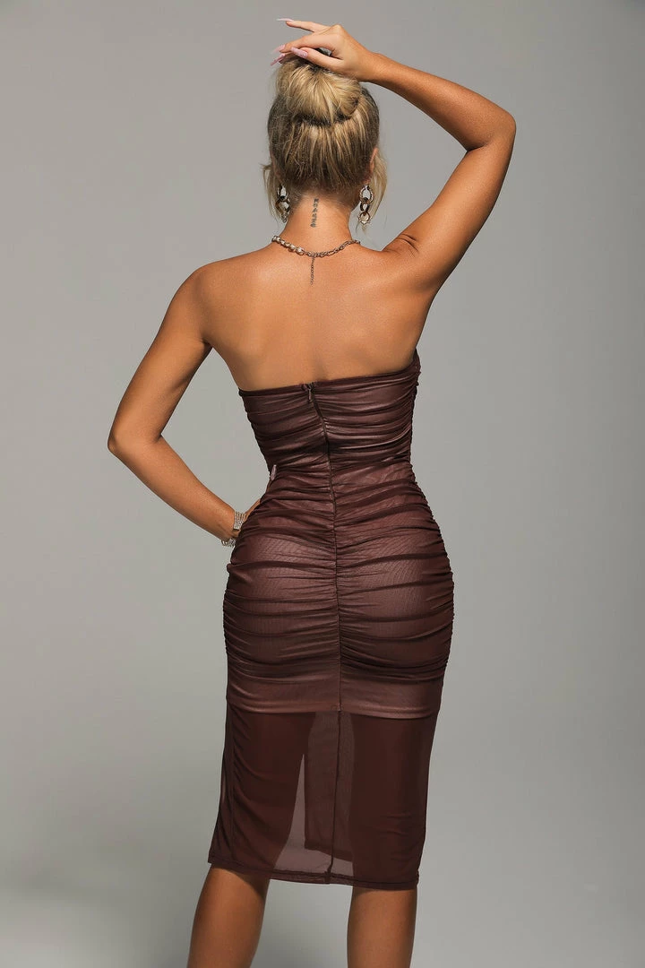 Bellabarnett CLOTHING Arete Mesh Midi Dress