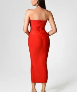 Bellabarnett CLOTHING Sheath Midi Bandage Dress