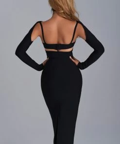 Bellabarnett CLOTHING Anika Cutout Midi Bandage Dress