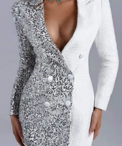 Bellabarnett Henne Sequin Mini Blazer Dress